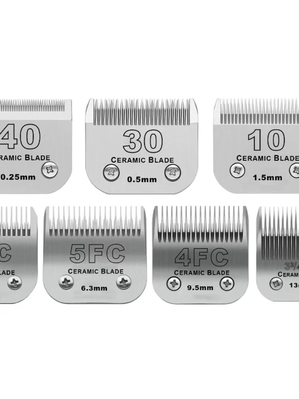 Dog Grooming Ceramic Blades Set,Compatible with Andis,Oster A5,Wahl KM10